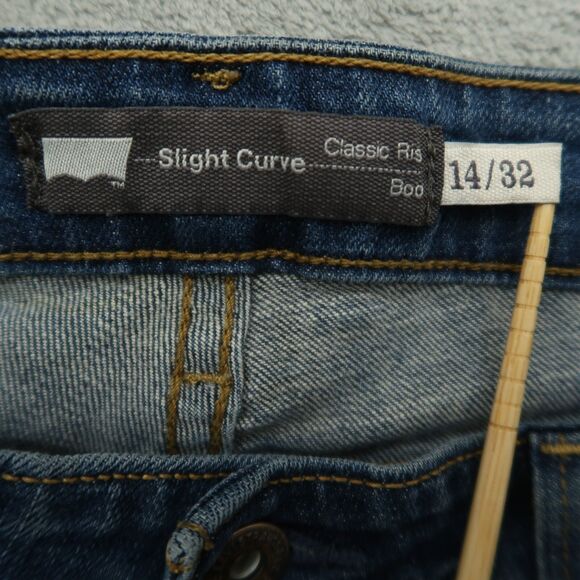 Levi's Jeans Women's Size 14 Blue Mid-Rise Slight Curve Boot Denim 30" Inseam - Picture 7 of 16